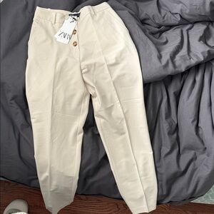 Zara Cream Trousers